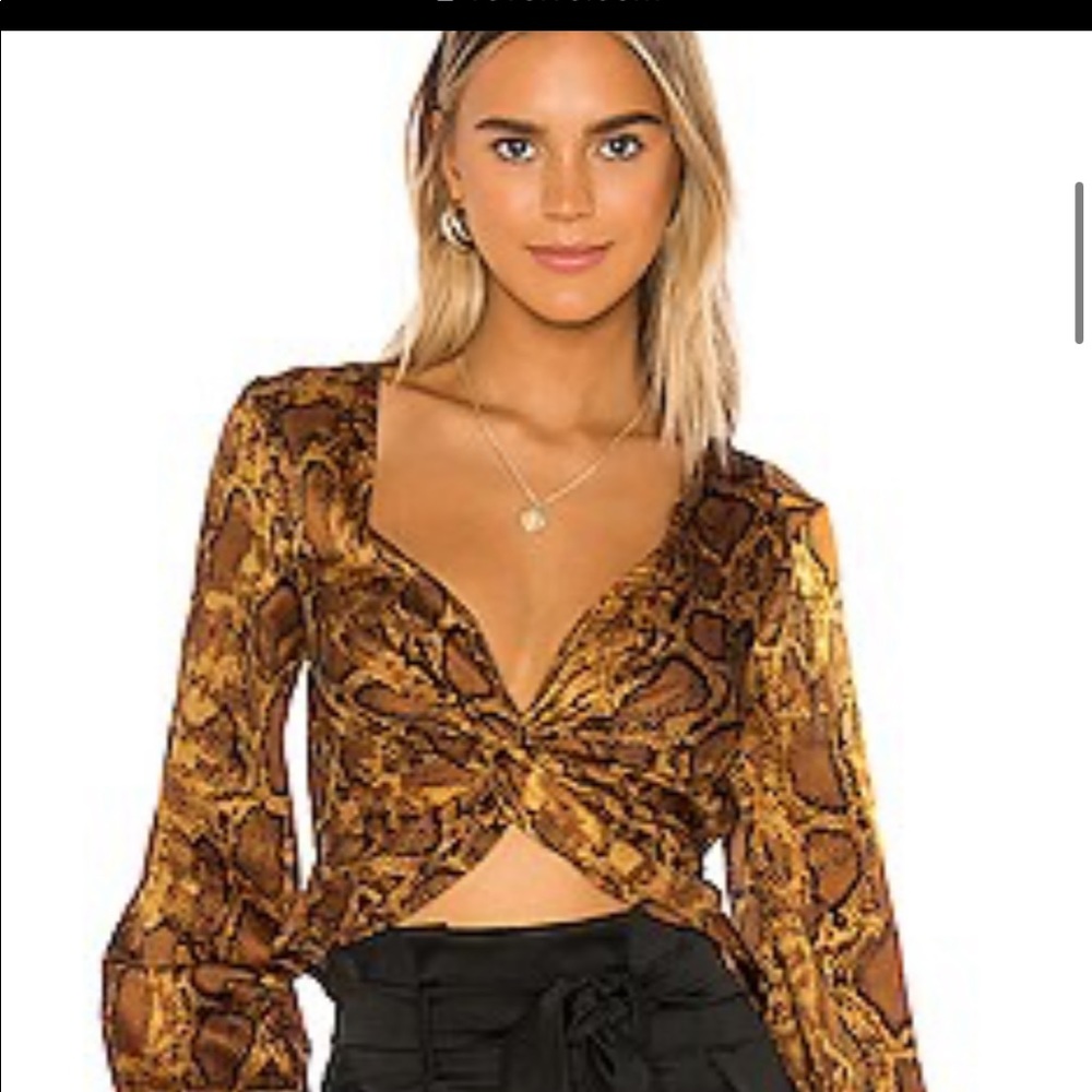 Superdown Serpent Blouse in size small